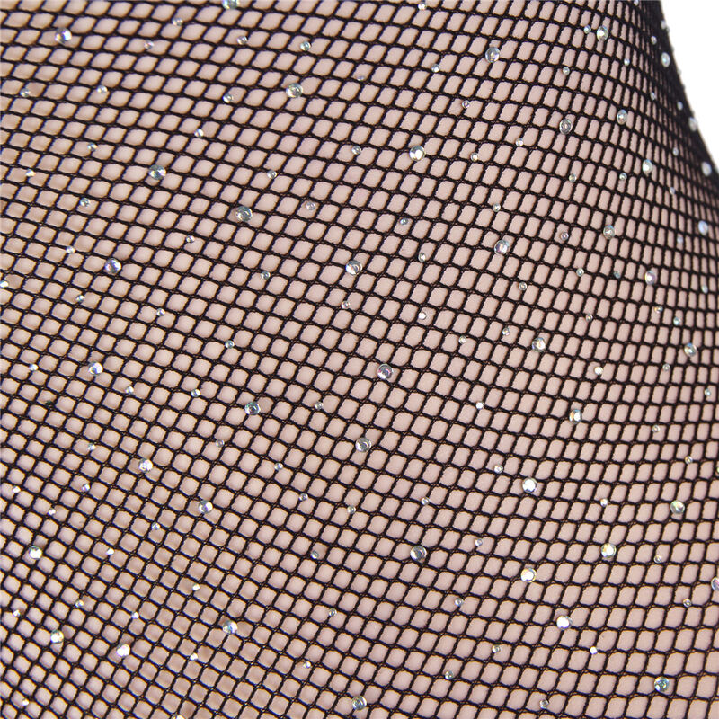 Subblime 952297 Glossy Fishnet Body With Off Shoulders Long Sleeve - 4