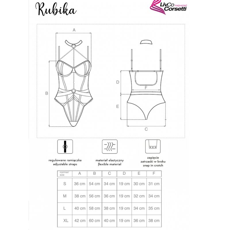 Livco Corsetti Rubika Lc Xg079 Body With Choker - 4