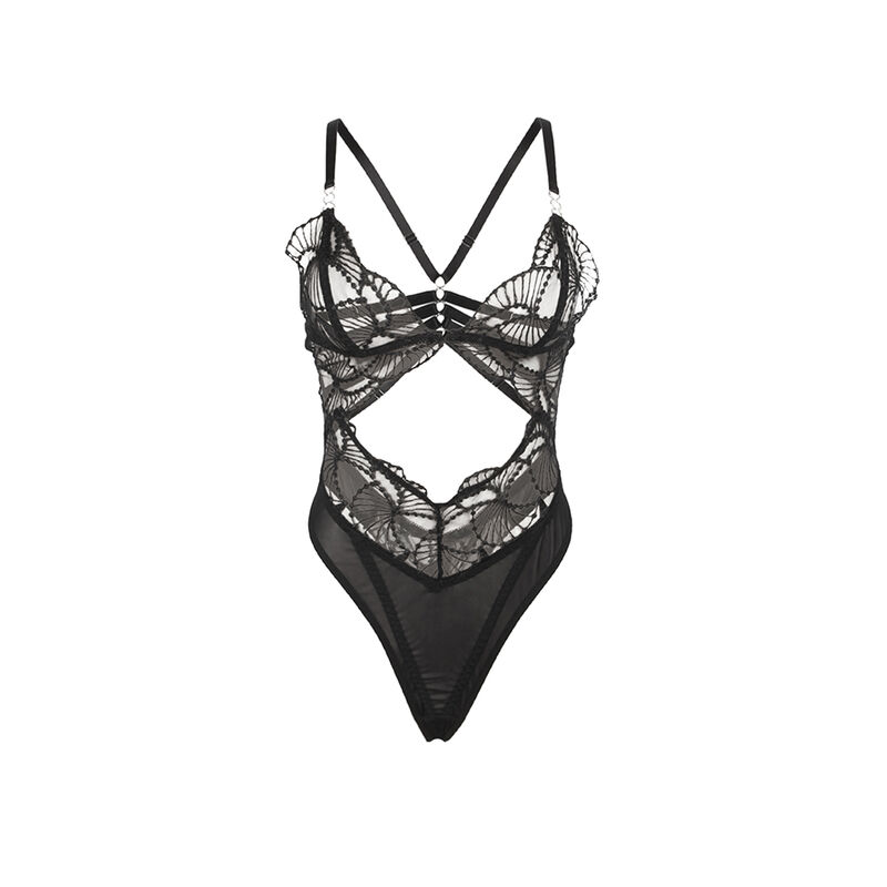 Subblime 955229 Transparent Bodysuit With Hollow Lace - 5