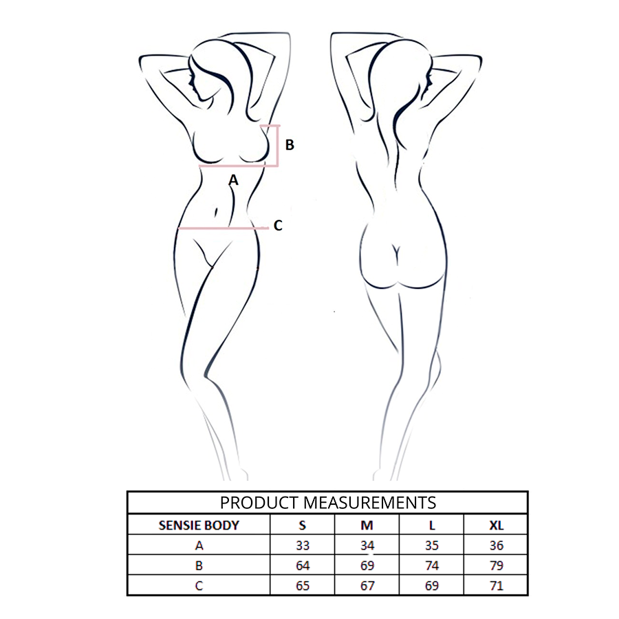 Passion Teddies Sensie Body Burgundy - 4