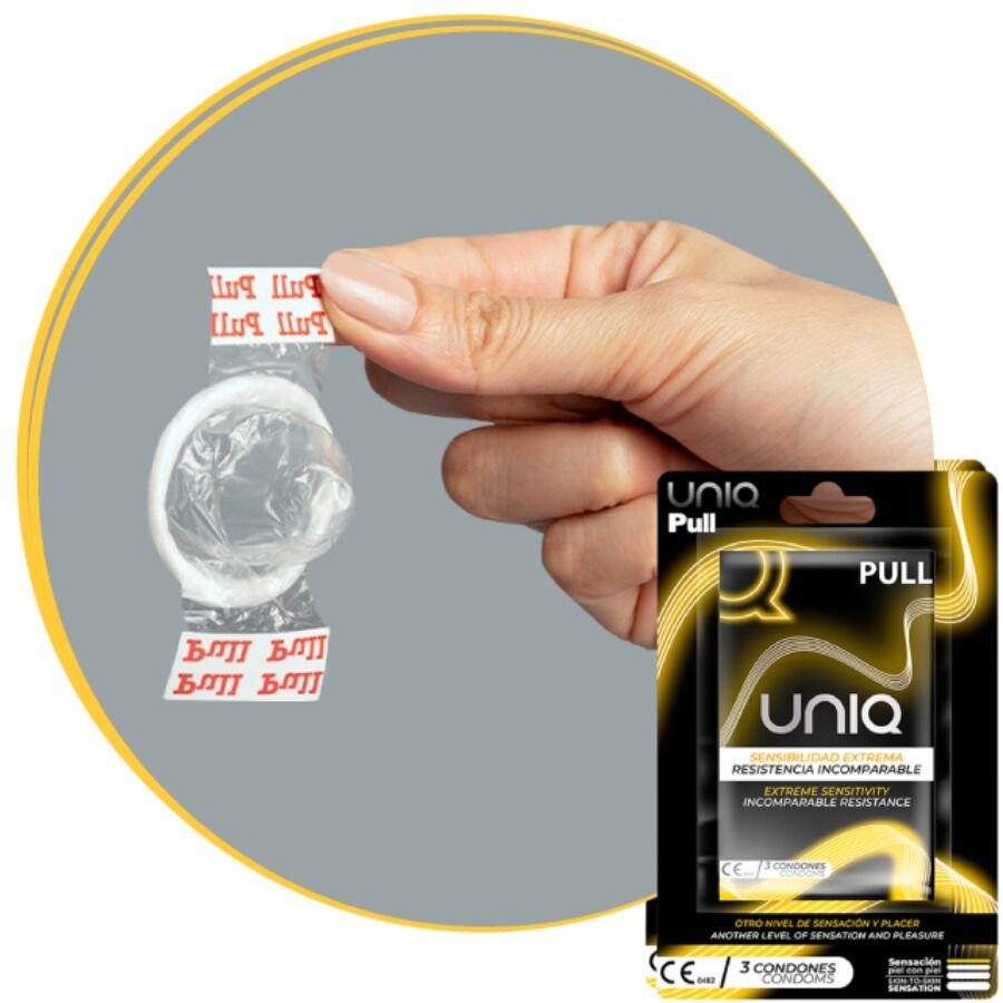 Uniq Pull Latex Free Condoms With Strips - 2