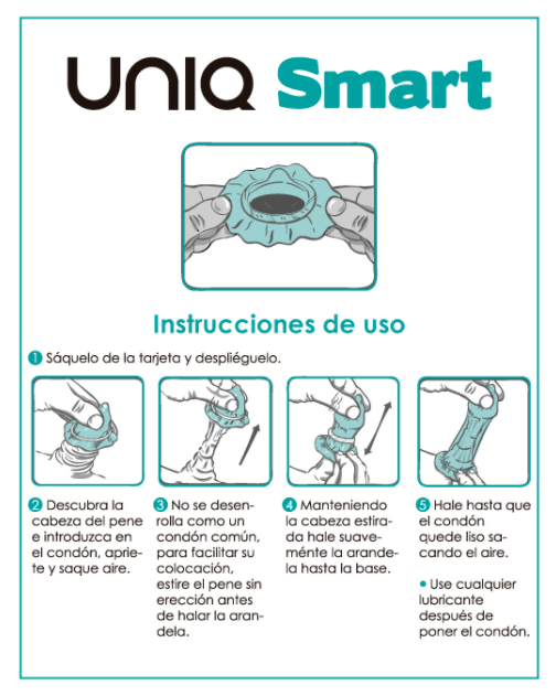 Uniq Smart Latex Free Pre Erection Condoms - 3