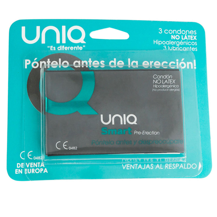 Uniq Smart Latex Free Pre Erection Condoms