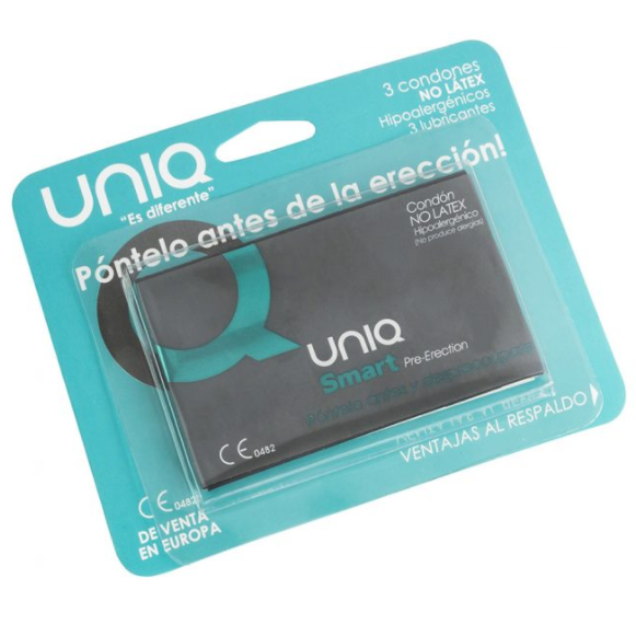 Uniq Smart Latex Free Pre Erection Condoms - 2