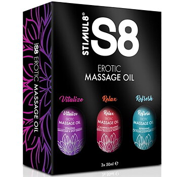 Stimul8 S8 Massage Oil Box 3 50 Ml