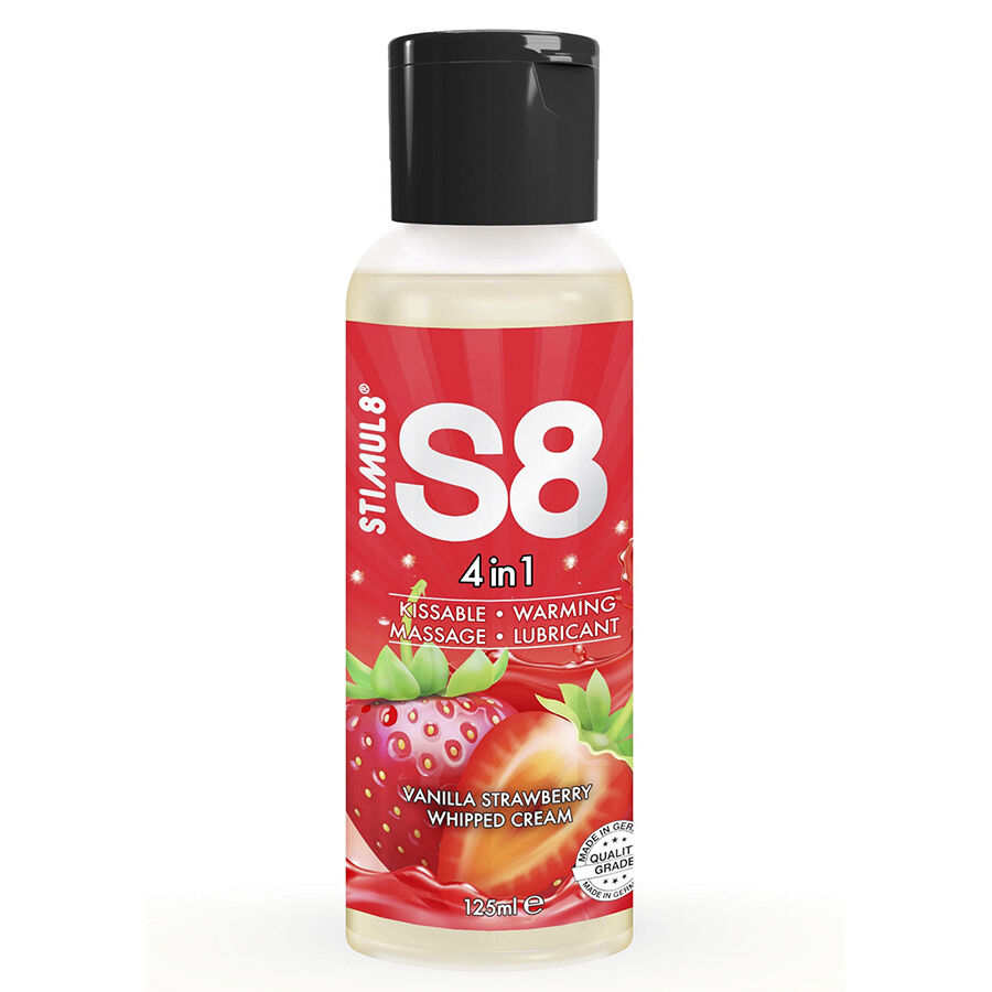 Stimul8 S8 4 In Strawberry Dessert Glidmedel 125 Ml