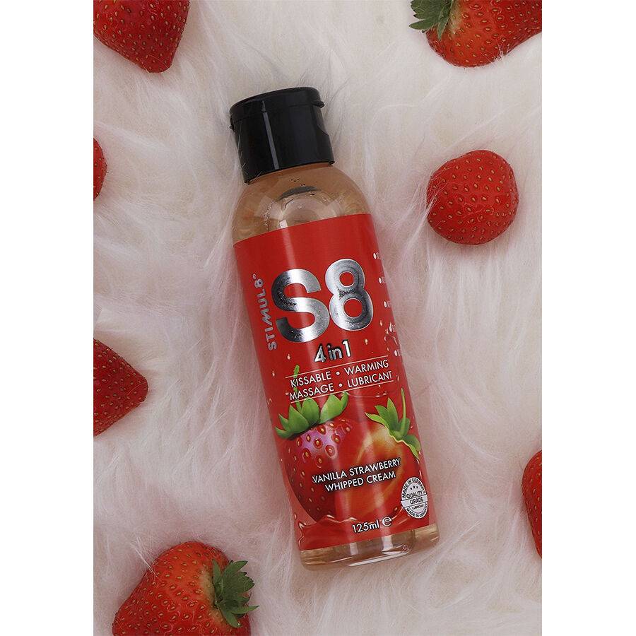 Stimul8 S8 4 In Strawberry Dessert Glidmedel 125 Ml - 2