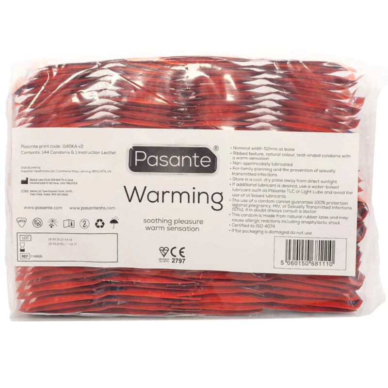 Pasante Condoms Warming Effect Bag - 3