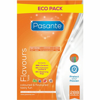 Pasante Condoms Eco Pack Flavors Bag