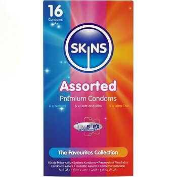 Skins Assorted Premium Condoms Pack 16