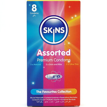 Skins Assorted Premium Condoms Pack 8