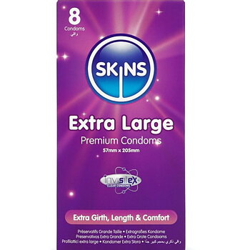 Skins Extra Large Premium Condoms Pack 8