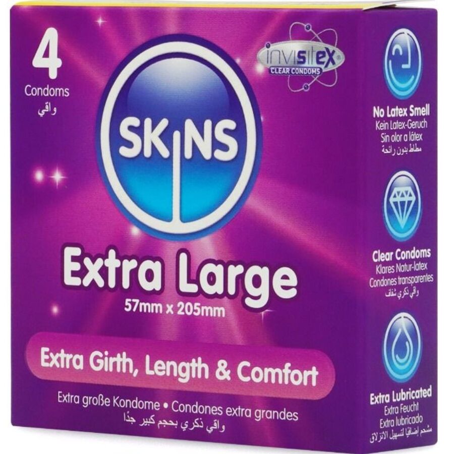 Skins Extra Large Premium Condoms Pack 4 - 2