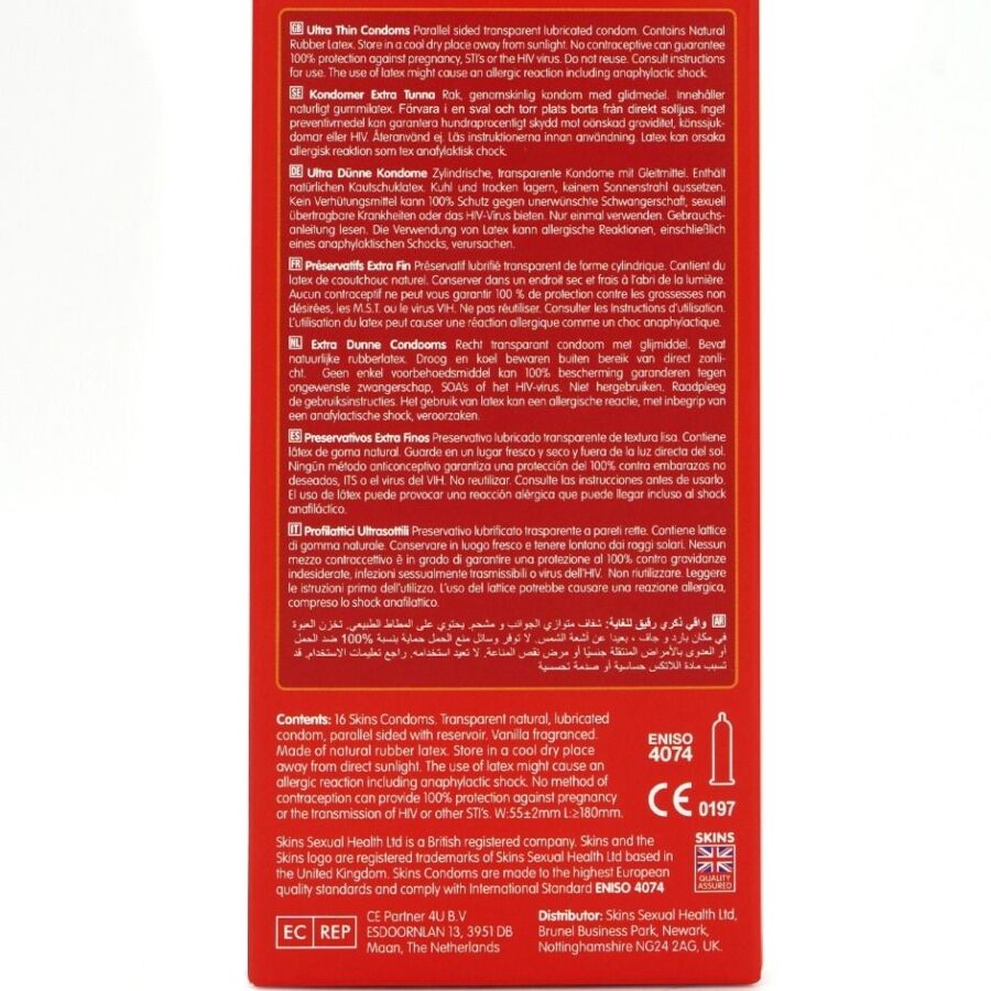 Skins Ultra Thin Premium Condoms Pack 16 - 4
