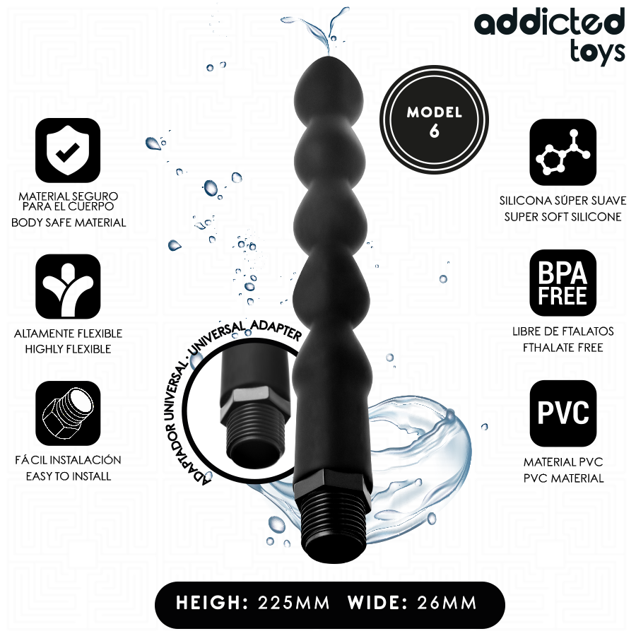 Addicted Toys Anal Cleaner With Adapter Model 6