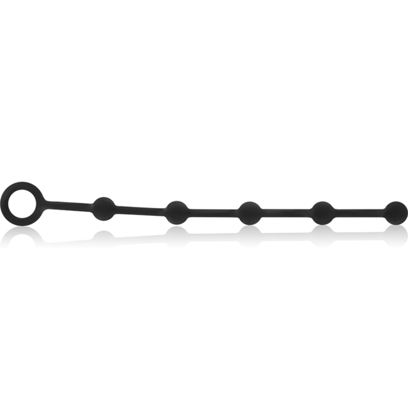 Black Silver Korg Anal Rosary Silicone Initiation 21 Cm - 3