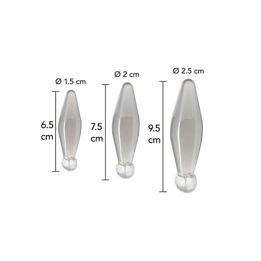 Toyjoy Anal Play 3 Piece Transparent Finger Rimmer - 2