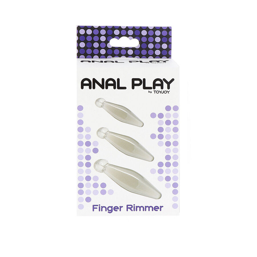Toyjoy Anal Play 3 Piece Transparent Finger Rimmer - 3