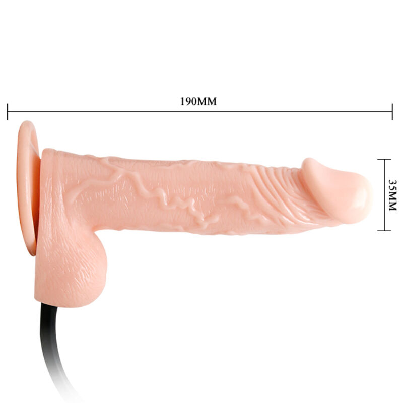 Baile Dildos Realistic Inflatable With Suction Cup 15 CM - 3