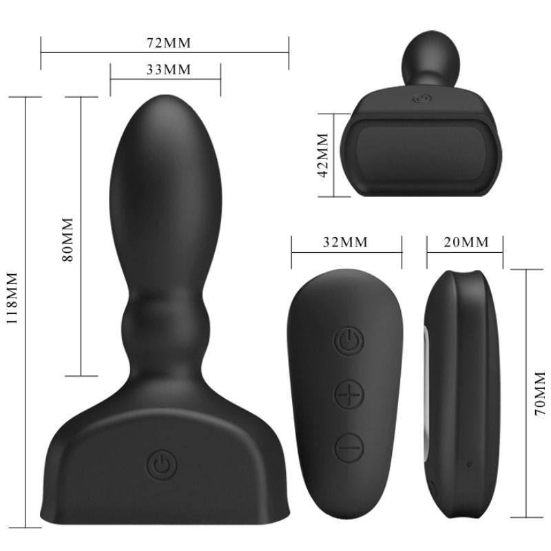 Anal Toys Pretty Love Marriel Prostatic Vibrator And Inflatable - 4