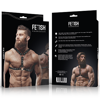 Fetish Submissive Attitude Leather Chest Sele With Studs