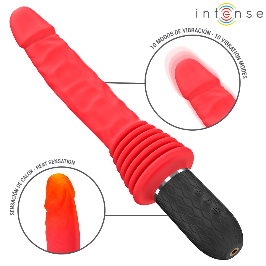 Intense High Tech Cynthia Fjärrstyrd Thrusting Vibrator With Heat - 2