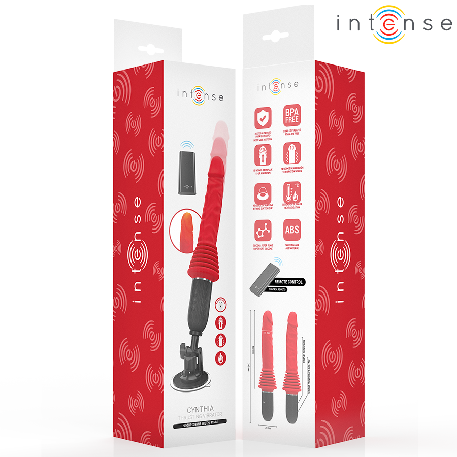 Intense High Tech Cynthia Fjärrstyrd Thrusting Vibrator With Heat - 3