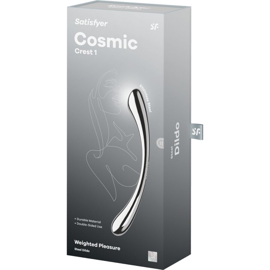 Satisfyer Dildo Cosmic Crest 1 Stainless Steel Double Ended Dildo - 5