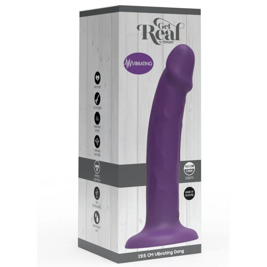 Get Realistic Silikon Vibrating Dildo 19,5 cm - 4