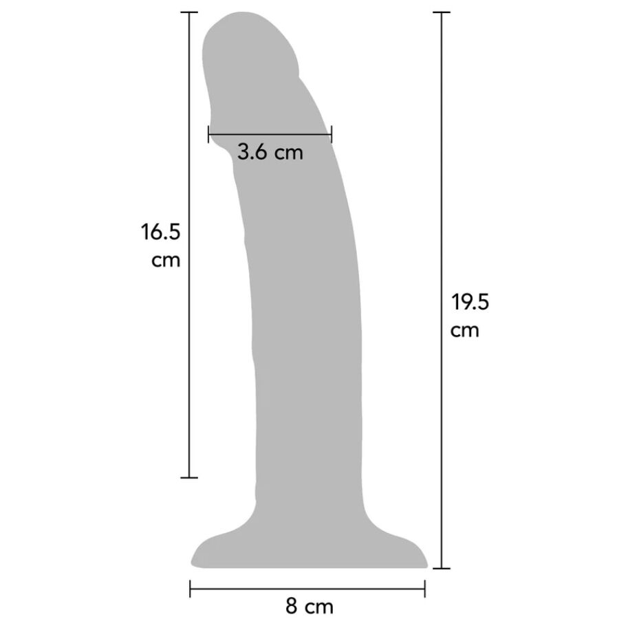 Get Realistic Silikon Vibrating Dildo 19,5 cm - 3