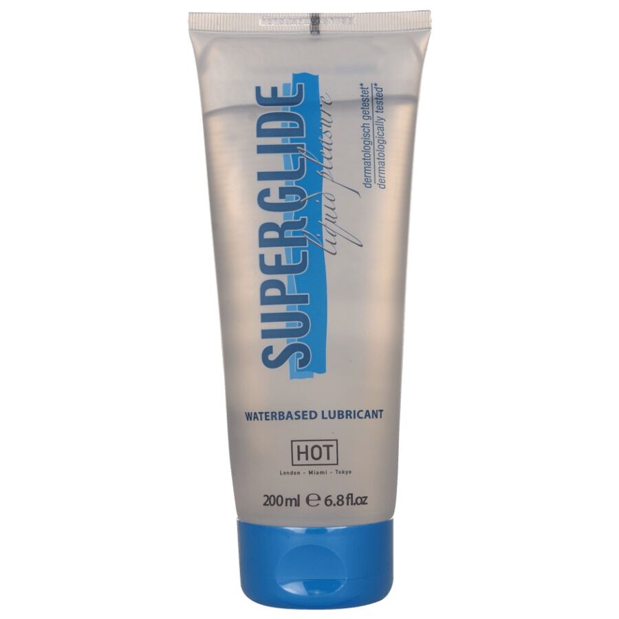 Hot Superglide Liquid Pleasure Waterbased Lubricant 200 Ml