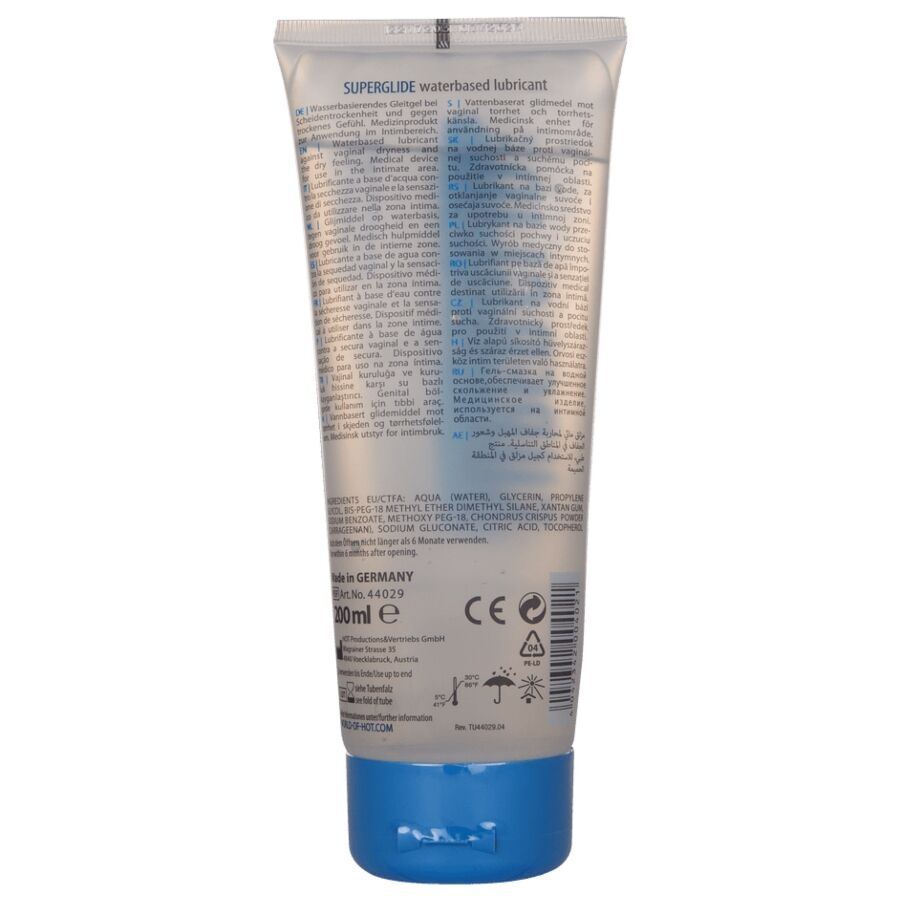 Hot Superglide Liquid Pleasure Waterbased Lubricant 200 Ml - 2