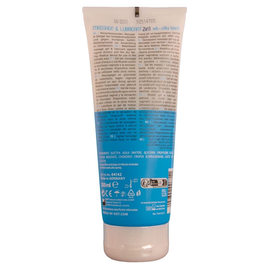 Hot Massage Glide Gel 2In1 Silky Touch 200 Ml - 2