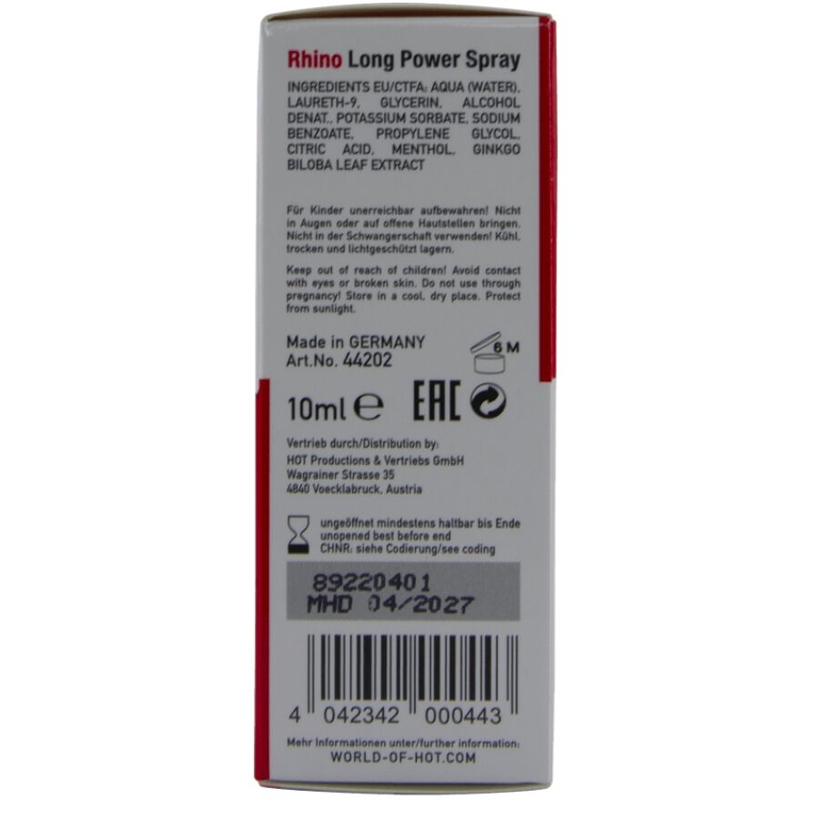 Hot Rhino Long Power Spray 10 Ml - 5