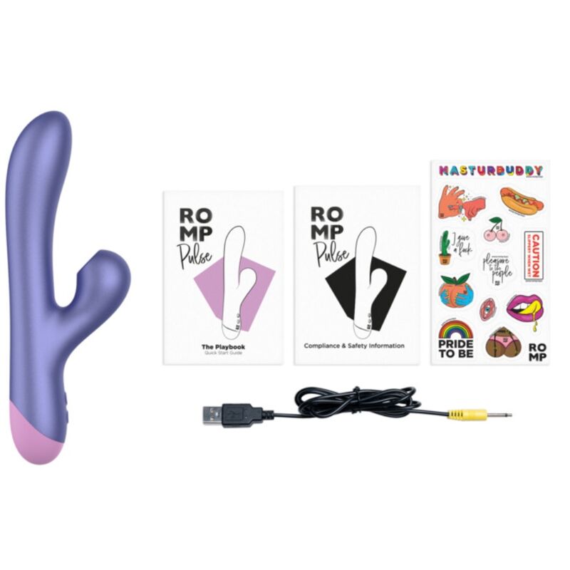 Romp Pulse Rabbit Dual G Spot Vibrator Electric - 3