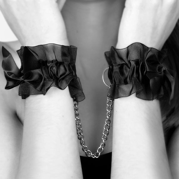 Bijoux Indiscrets Frou Organza Handcuffs - 3