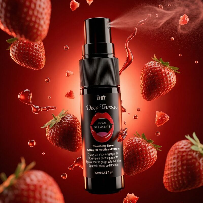 Intt Unisex Arousal Gel Deep Throat More Pleasure Oral Spray Strawberry Flavor - 2