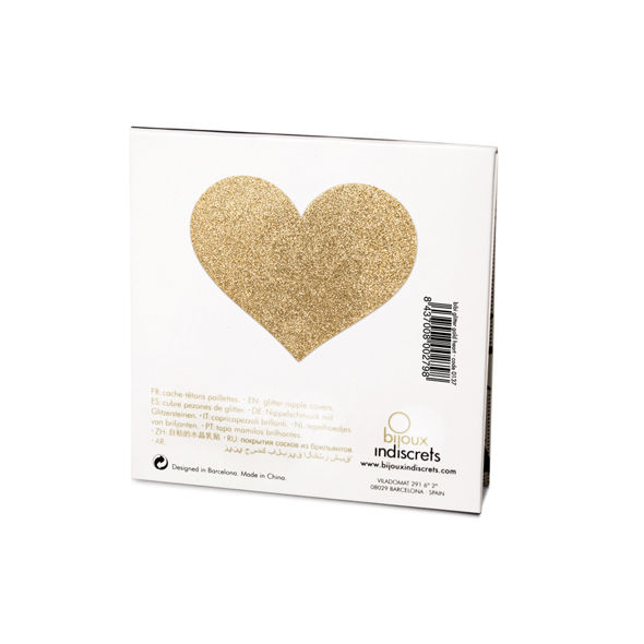 Bijoux Flash Indiscrets Flash Heart Nipple Covers - 3