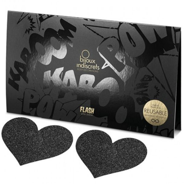 Bijoux Flash Indiscrets Flash Heart Nipple Cuts - 3