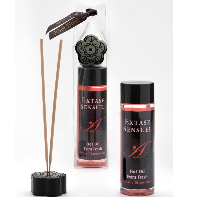 Extase Sensual Massage Oil With Extra Fresh Strawberry Effect 100 Ml