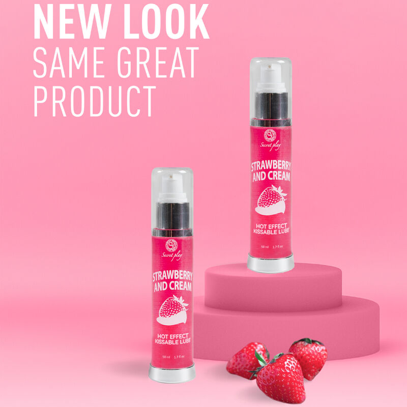Secretplay Cosmetic Glidmedel 2 1 Heat Effect Strawberry Cream 50 Ml - 4