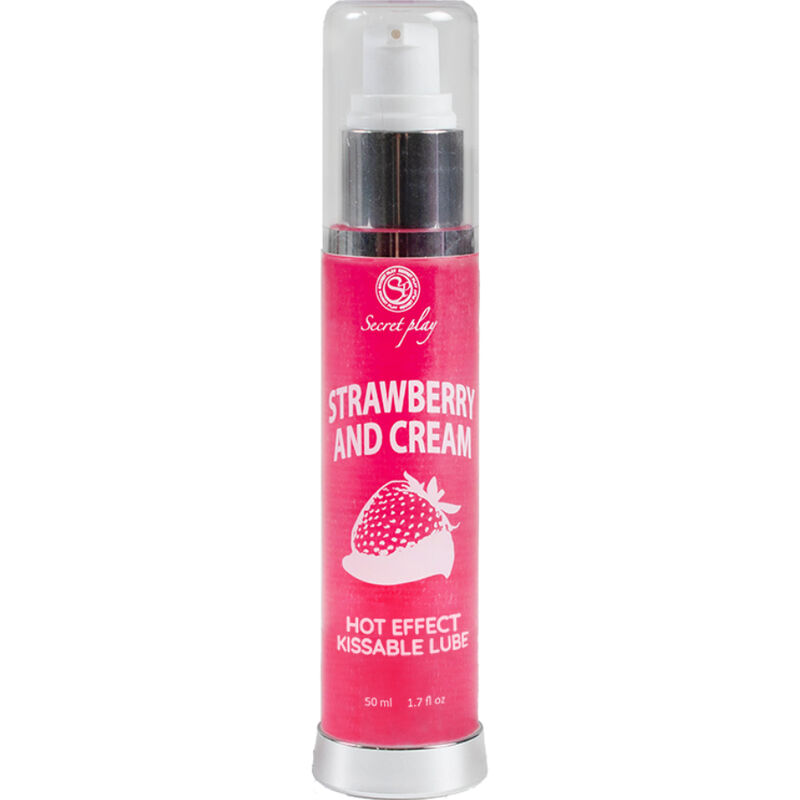 Secretplay Cosmetic Glidmedel 2 1 Heat Effect Strawberry Cream 50 Ml
