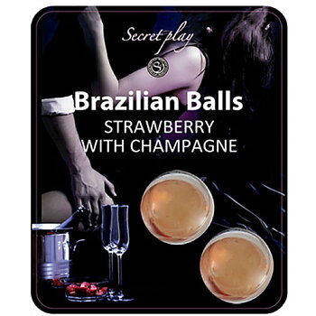 Secretplay Cosmetic Strawberry And Champagne Brazilian Balls Set
