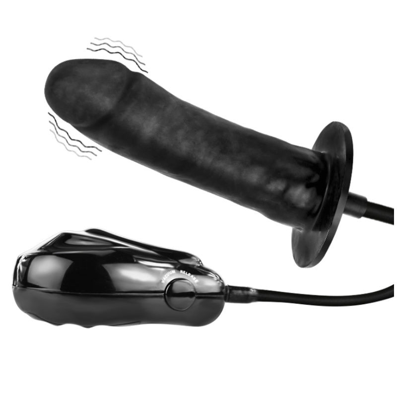 Baile Stimulating Bigger Joy Inflatable Dildo With Vibration 16 cm - 5