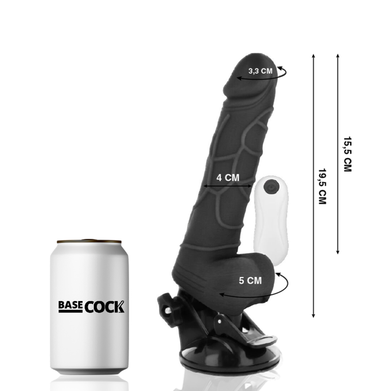 Basecock Realistic Vibrator Remote Control Natural With Testicles O - 7