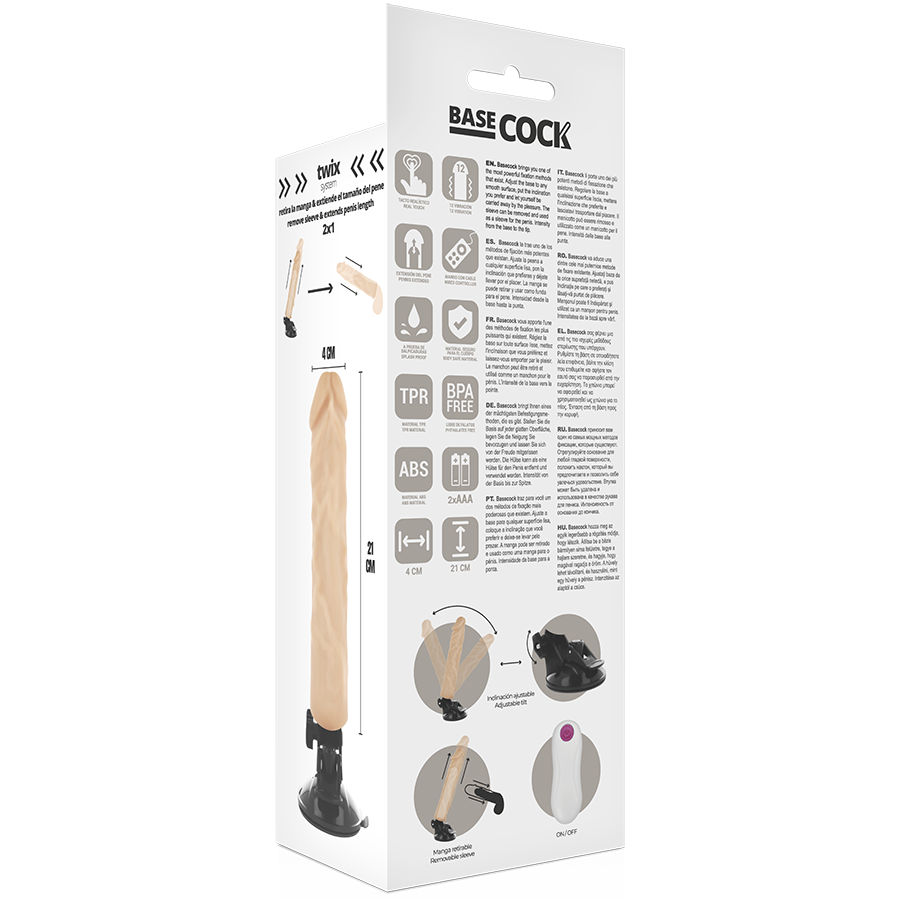 Basecock Realistic Vibrator Remote Control O - 6