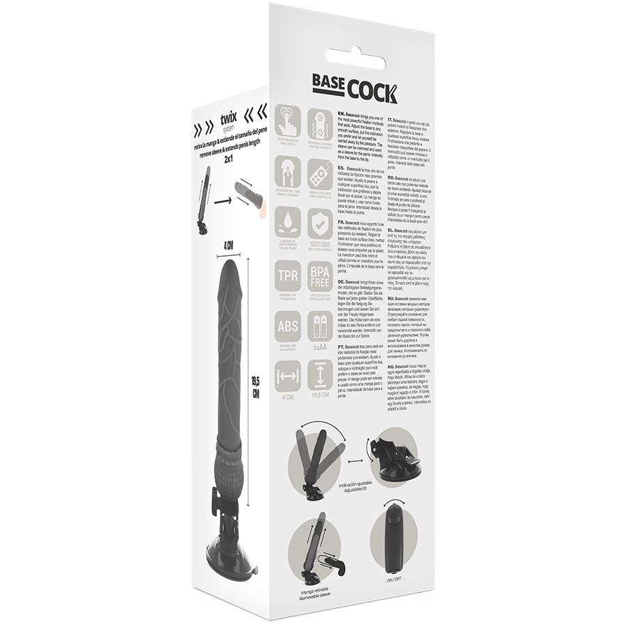 Basecock Realistic Vibrator Remote Control O - 10