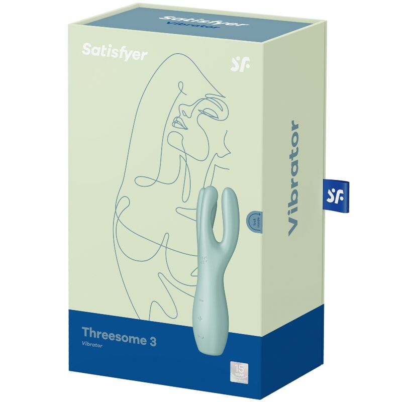 Satisfyer Vibrator Threesome 3 Vibrator Mint - 5