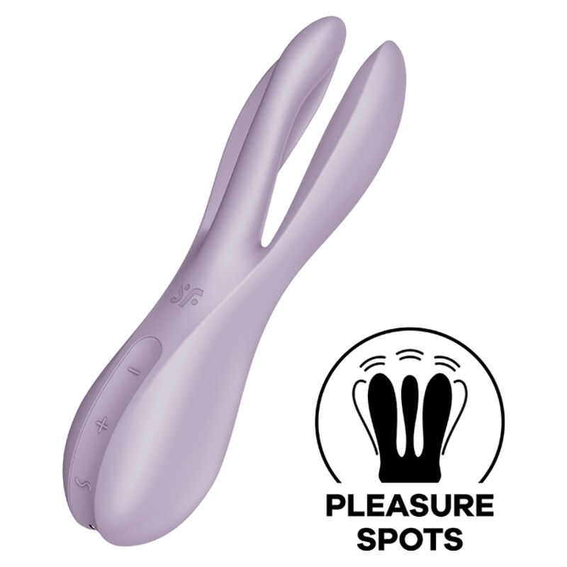 Satisfyer Vibrator Threesome 2 Vibrator Violet - 3