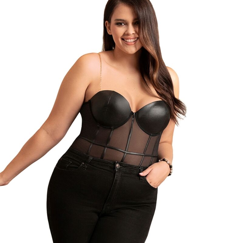 Subblime Chain Suspenders Bodysuit - 8